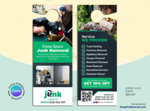 Clean Space Junk Removal Door Hanger