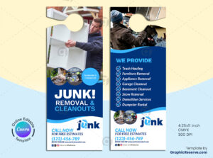 Junk Removal Door Hanger Template