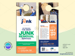 Junk Removal Promotional Door Hanger