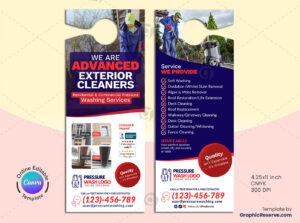 Advance Cleaning Service Door Hanger Model