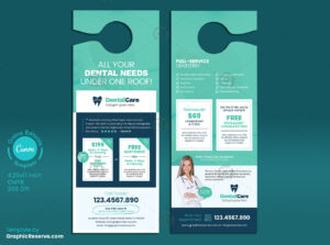 Dental Door Hanger Template with Coupon