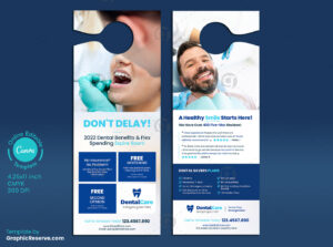 Dental Service Door Hanger Template Model
