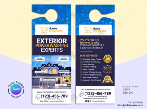 Exterior Cleaning Canva Door Hanger Template