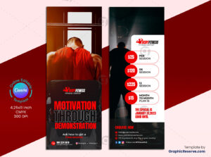 Gym Motivational Door Hanger Template