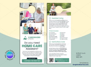 Home Care Assistant Door Hanger Template