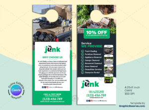 Junk Removal Door Hanger Template