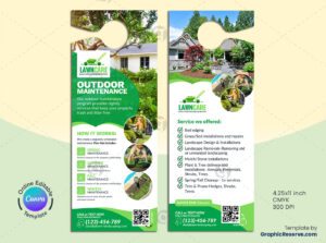 Lawn Care Door Hanger Model