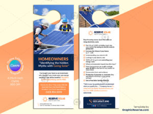 Solar Canva Door Hanger Template