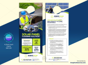 Solar Panel Cleaning Door Hanger Template