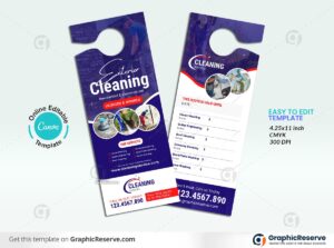 Exterior Cleaning Service Door Hanger Template