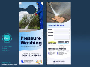 Pressure Wash Door Hanger with Instant Quote