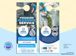 Pressure Wash Service Door Hanger Template