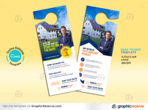 Solar Door Hanger Canva Template