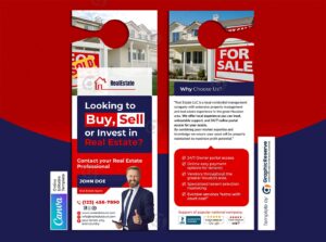 Buy or Sell Real Estate Door Hanger Template Canva
