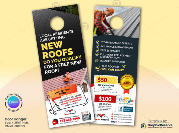 New Roof Installing Door Hanger Layout Model Canva