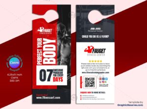 Gym Review Door Hanger (Canva Template)