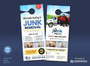 Door Hanger Design Template For Junk Haulers