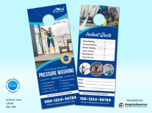 Pressure Washing Instant Quote Door Hanger Template